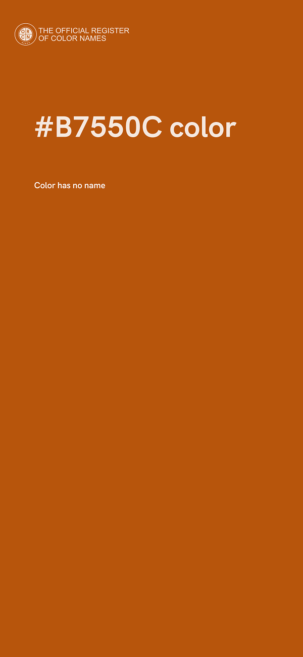 #B7550C color image