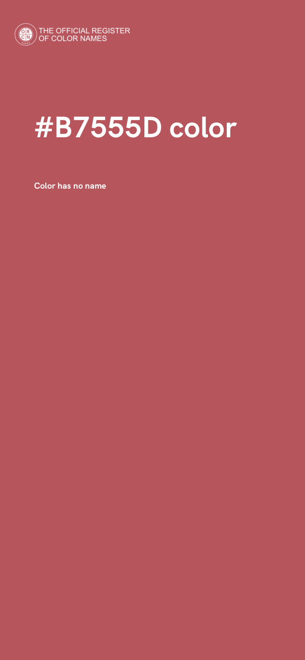 #B7555D color image