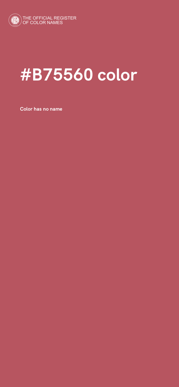 #B75560 color image