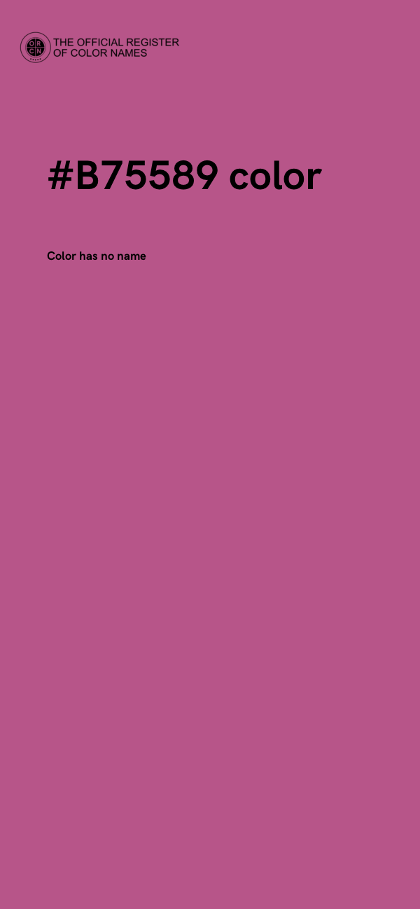 #B75589 color image