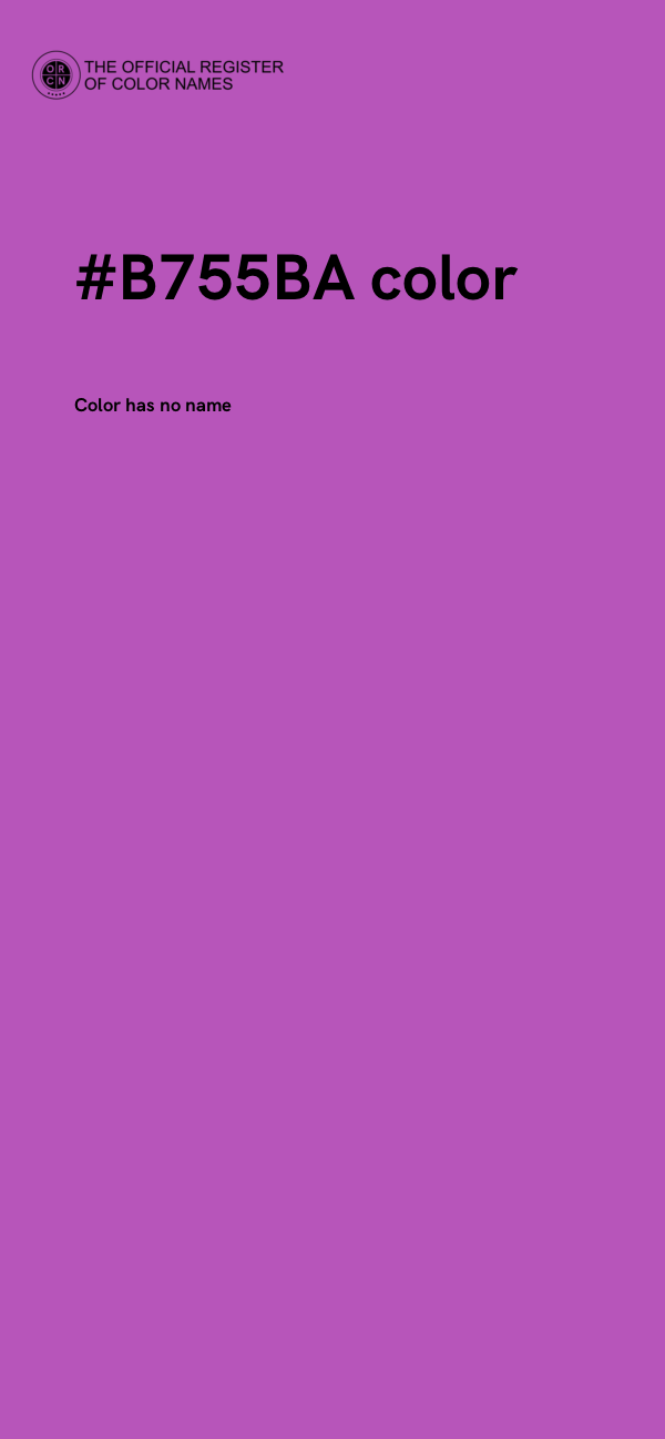 #B755BA color image