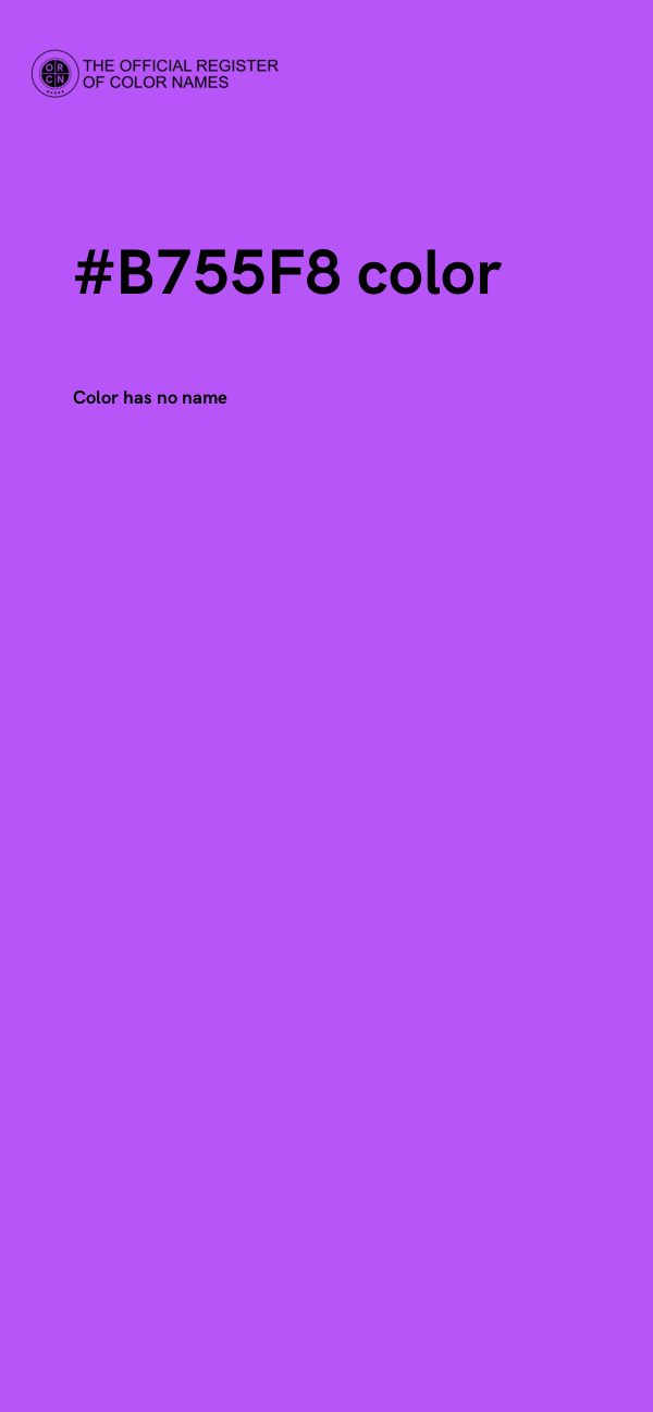 #B755F8 color image