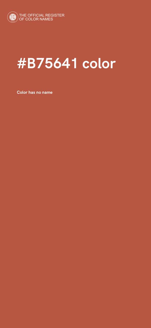#B75641 color image