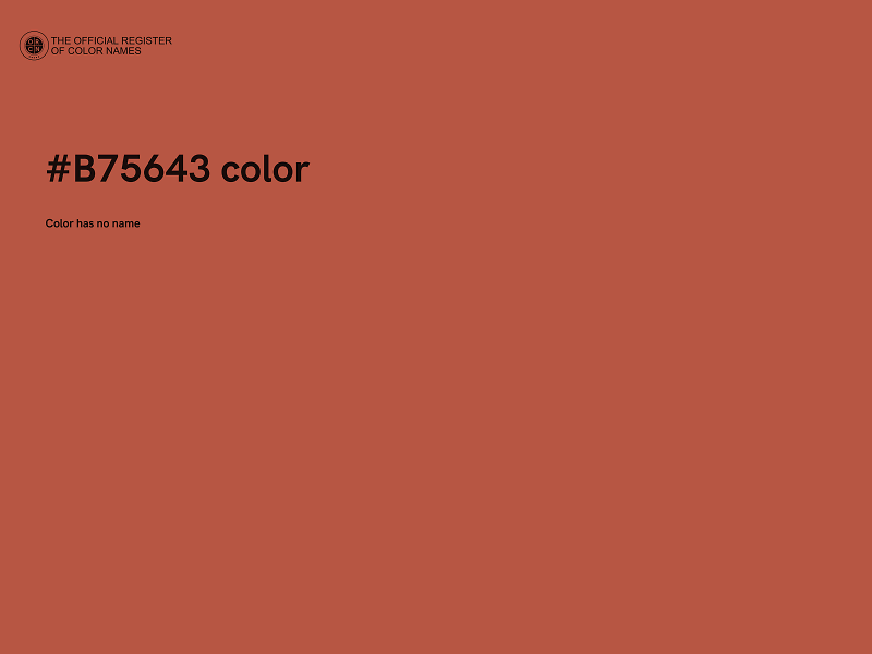 #B75643 color image