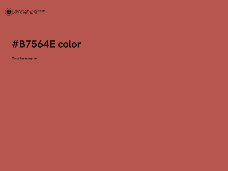 #B7564E color image