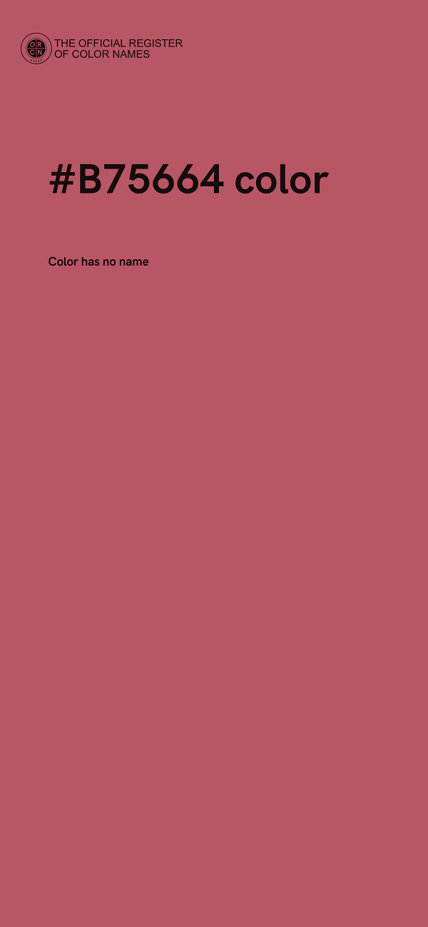 #B75664 color image