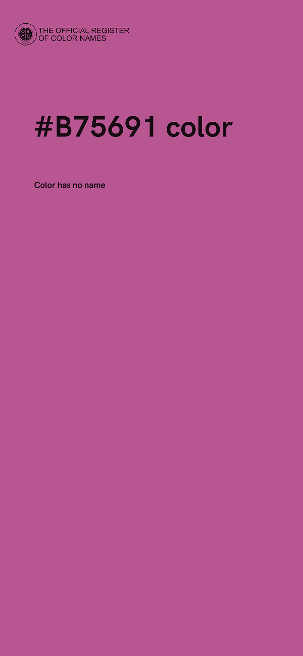 #B75691 color image