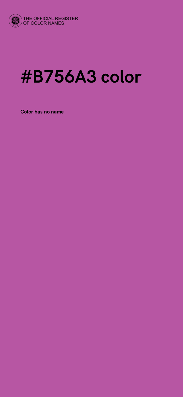 #B756A3 color image