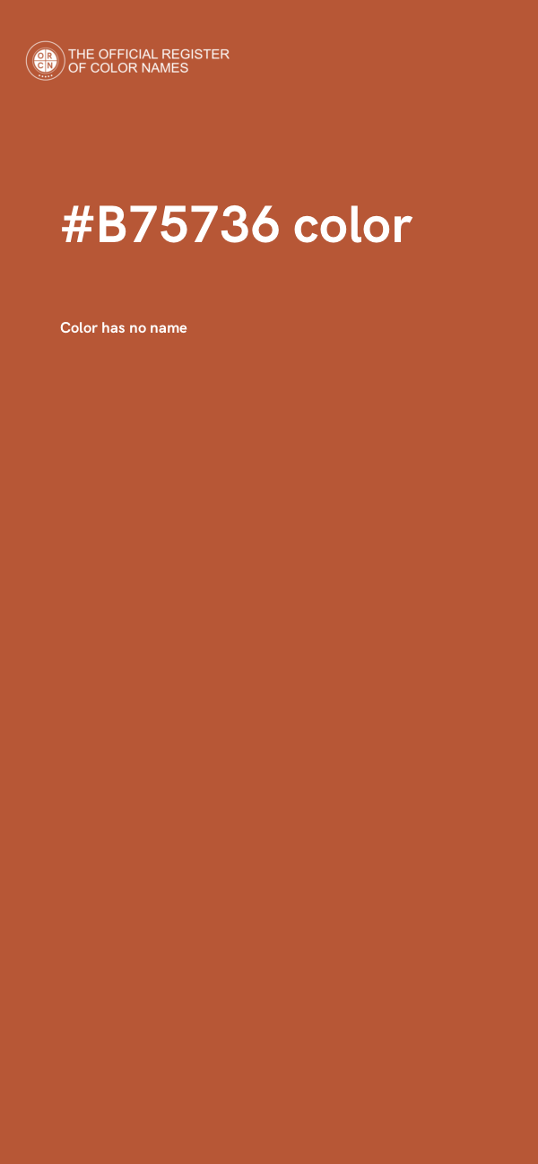 #B75736 color image