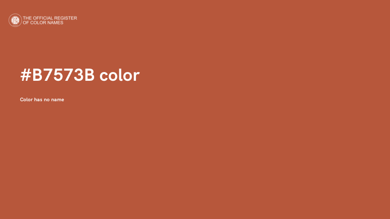 #B7573B color image