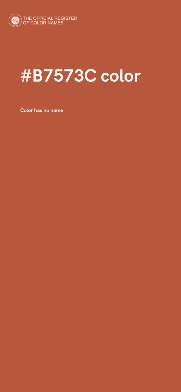 #B7573C color image