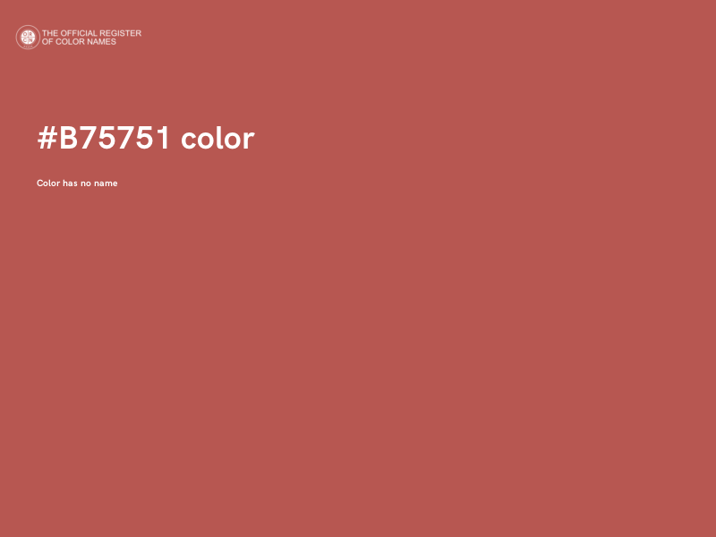 #B75751 color image