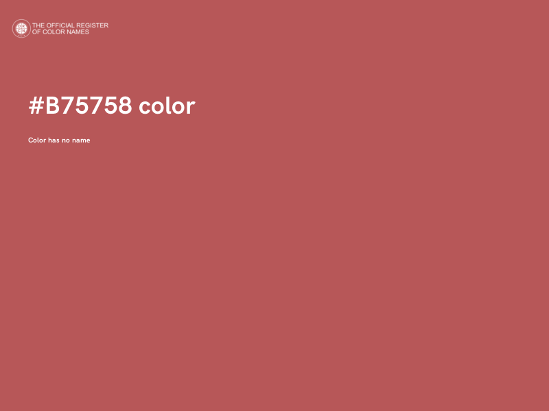#B75758 color image