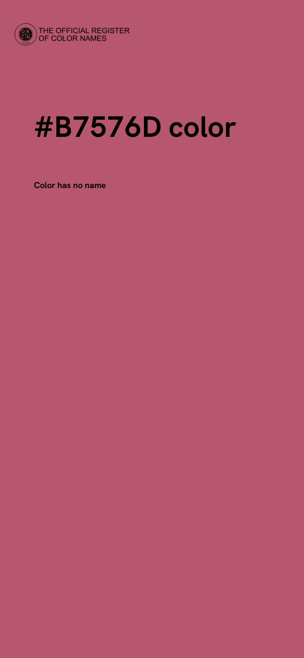 #B7576D color image