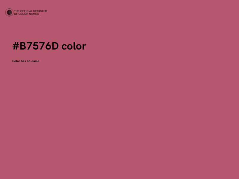 #B7576D color image