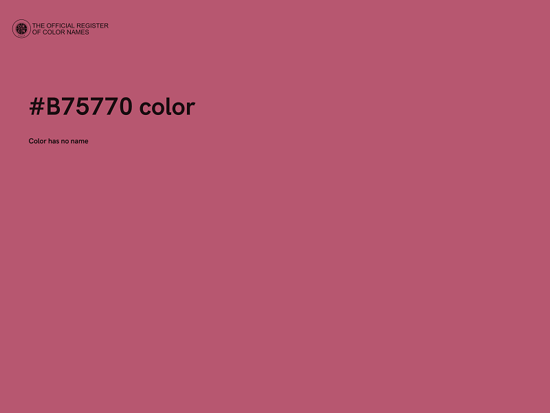 #B75770 color image
