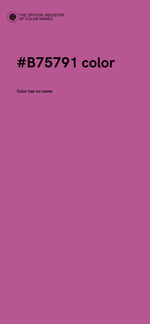 #B75791 color image