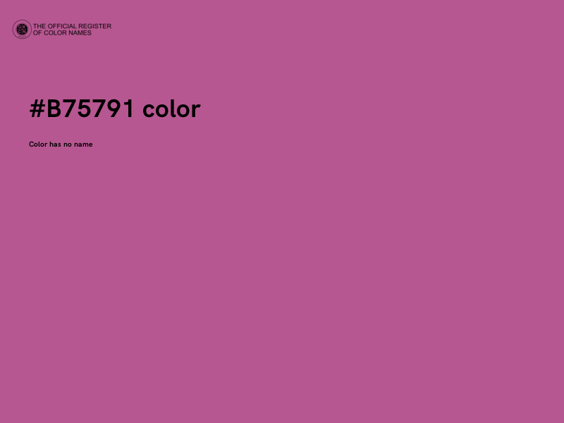 #B75791 color image