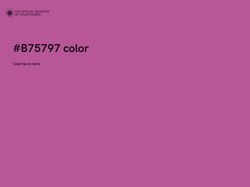 #B75797 color image