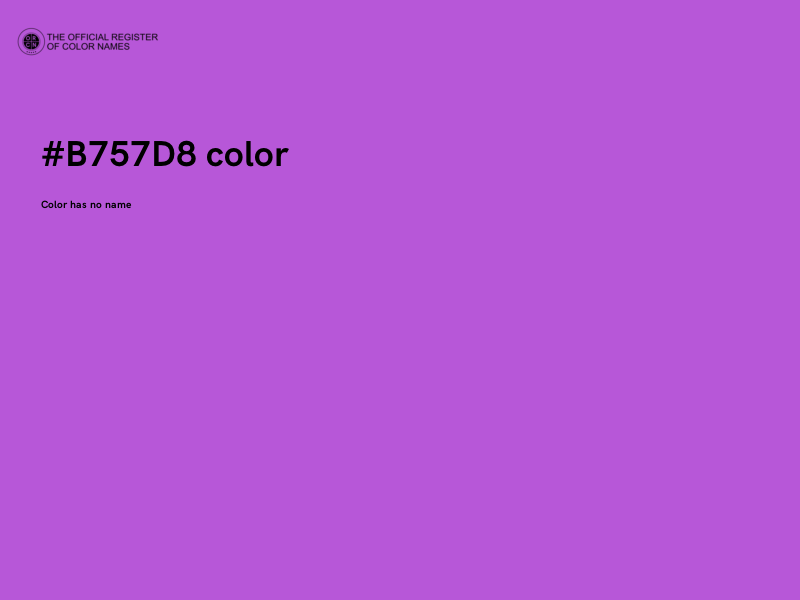#B757D8 color image
