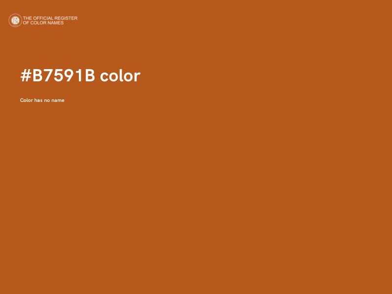 #B7591B color image