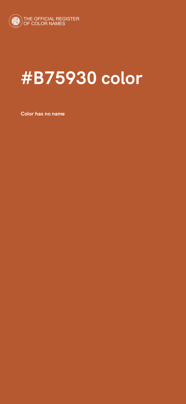 #B75930 color image