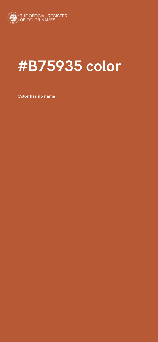 #B75935 color image