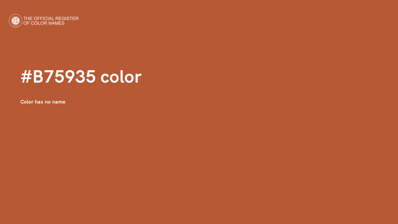 #B75935 color image