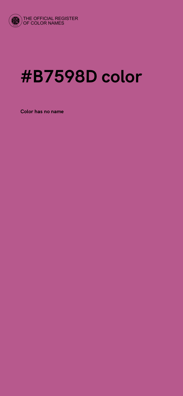 #B7598D color image