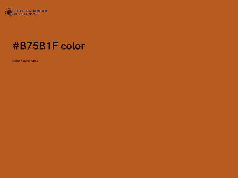 #B75B1F color image