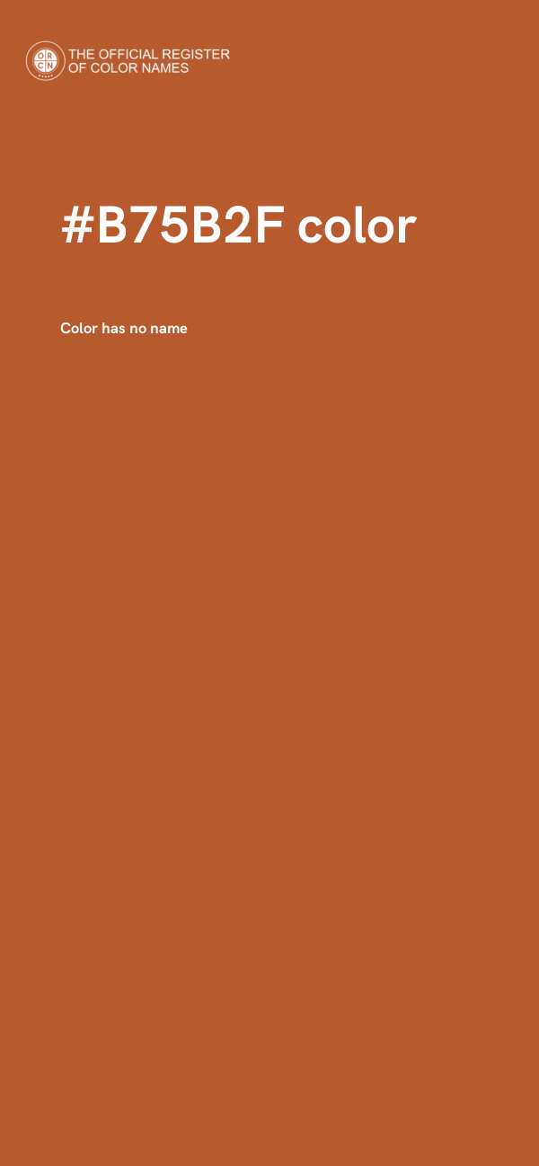 #B75B2F color image