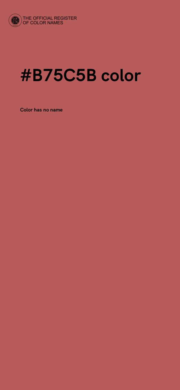 #B75C5B color image