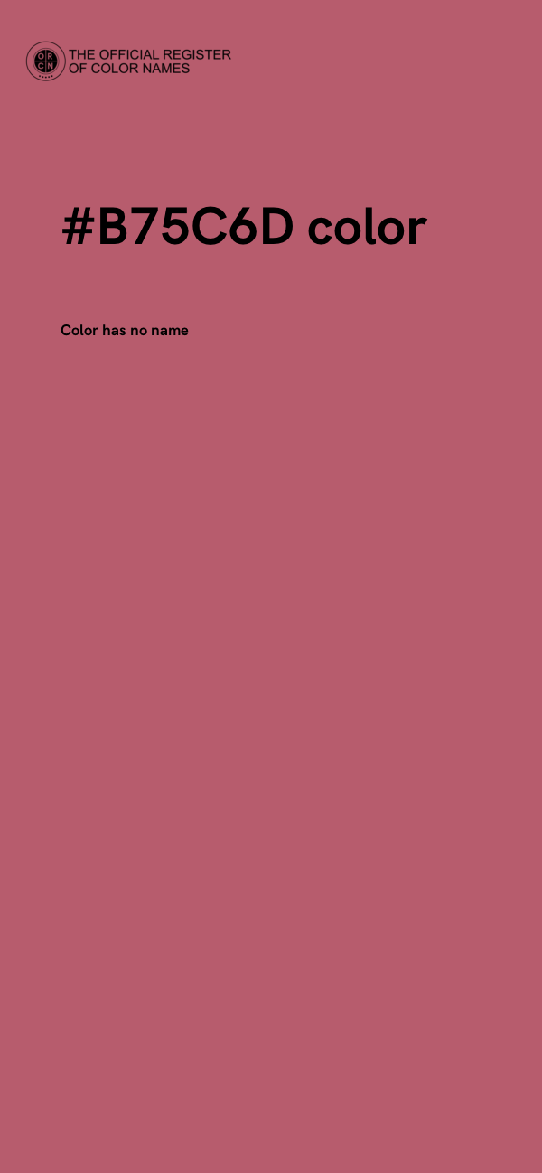 #B75C6D color image