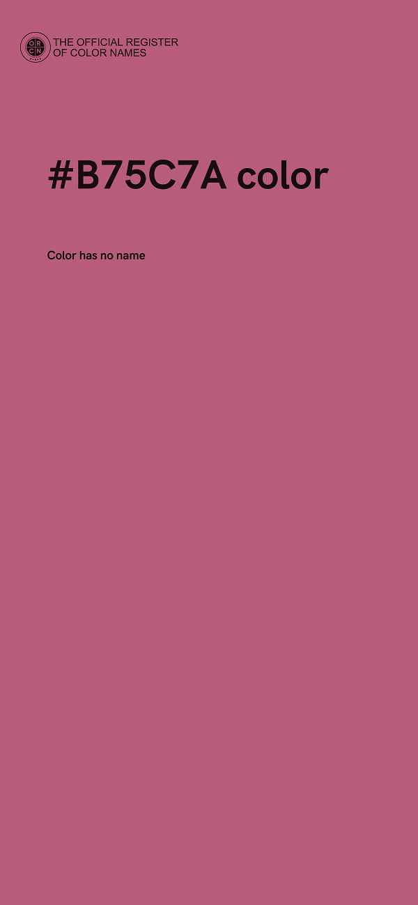 #B75C7A color image
