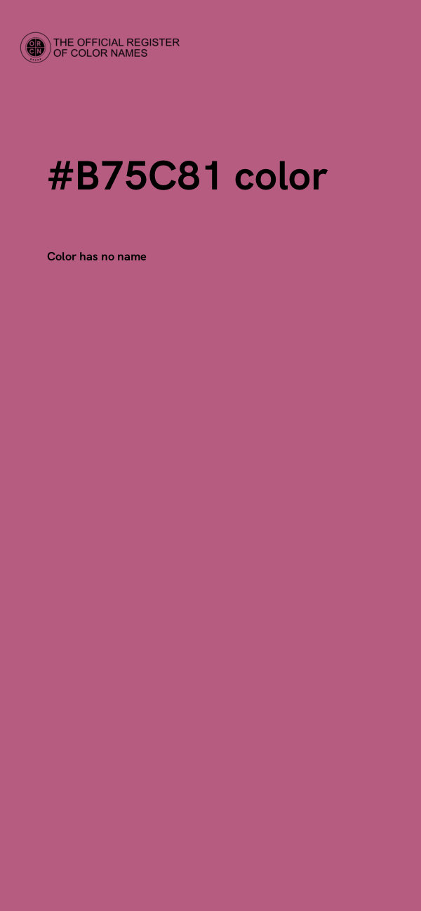 #B75C81 color image