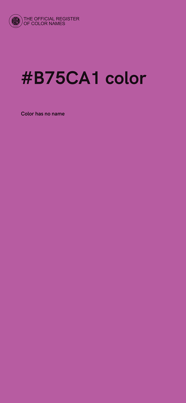 #B75CA1 color image