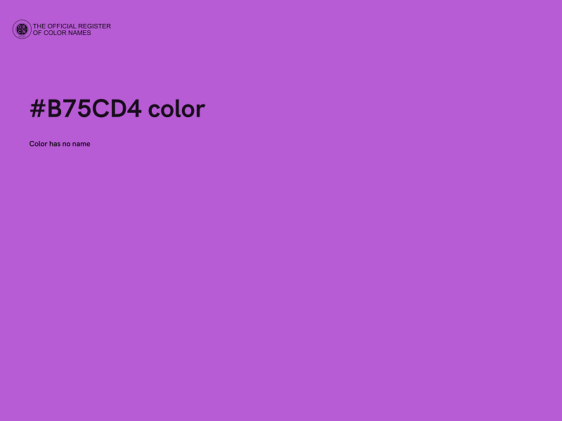 #B75CD4 color image