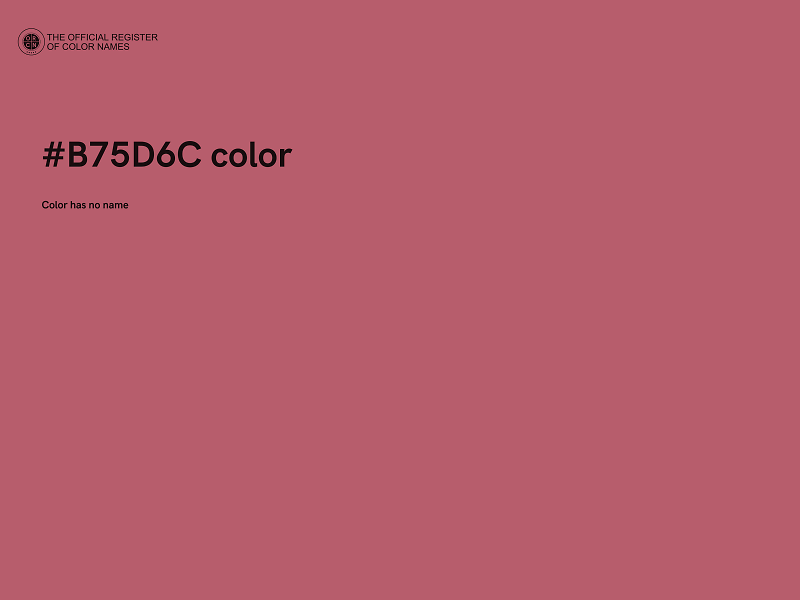 #B75D6C color image