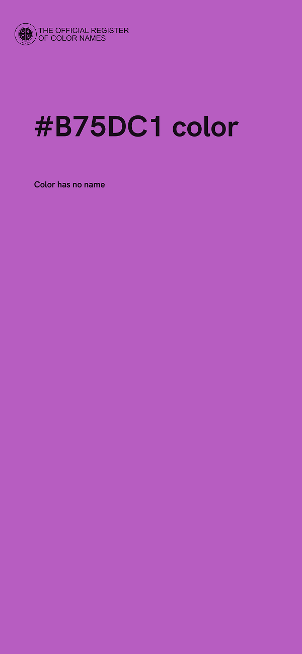 #B75DC1 color image