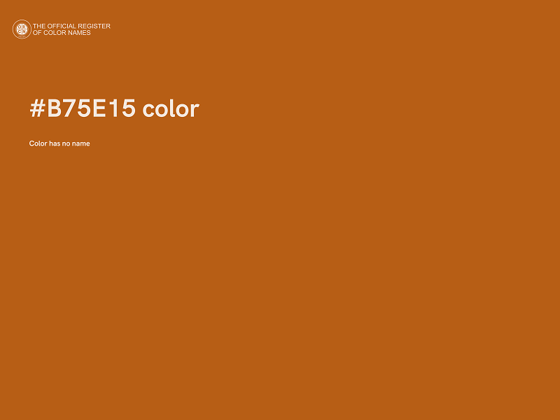 #B75E15 color image