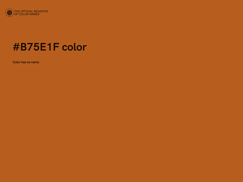 #B75E1F color image