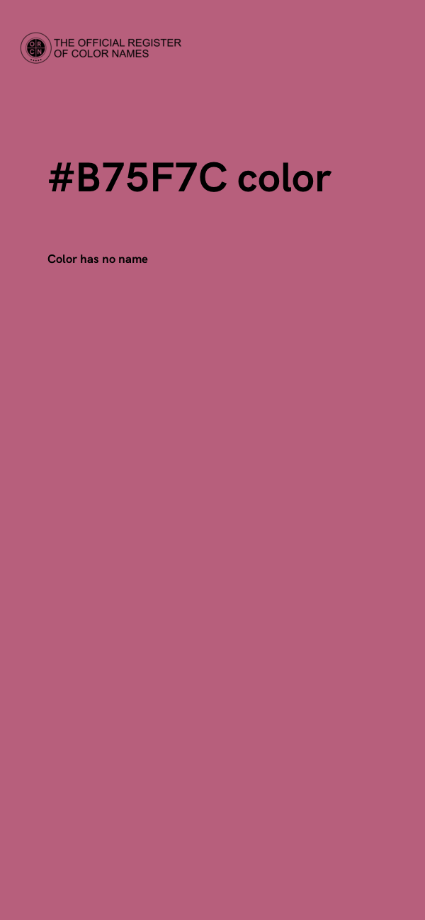 #B75F7C color image
