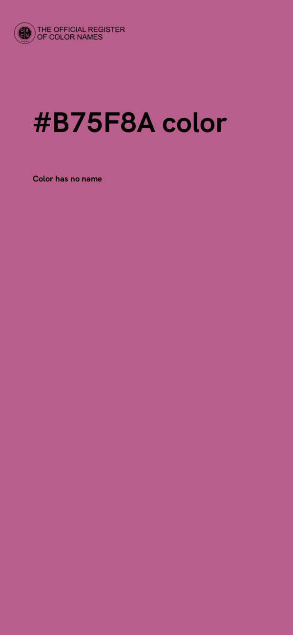 #B75F8A color image