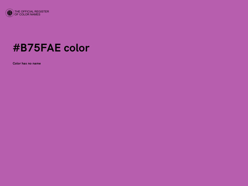 #B75FAE color image