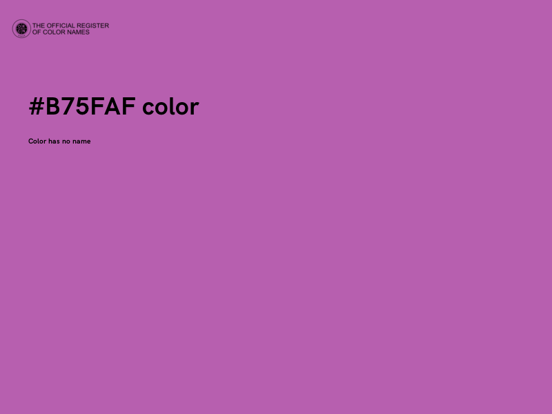 #B75FAF color image