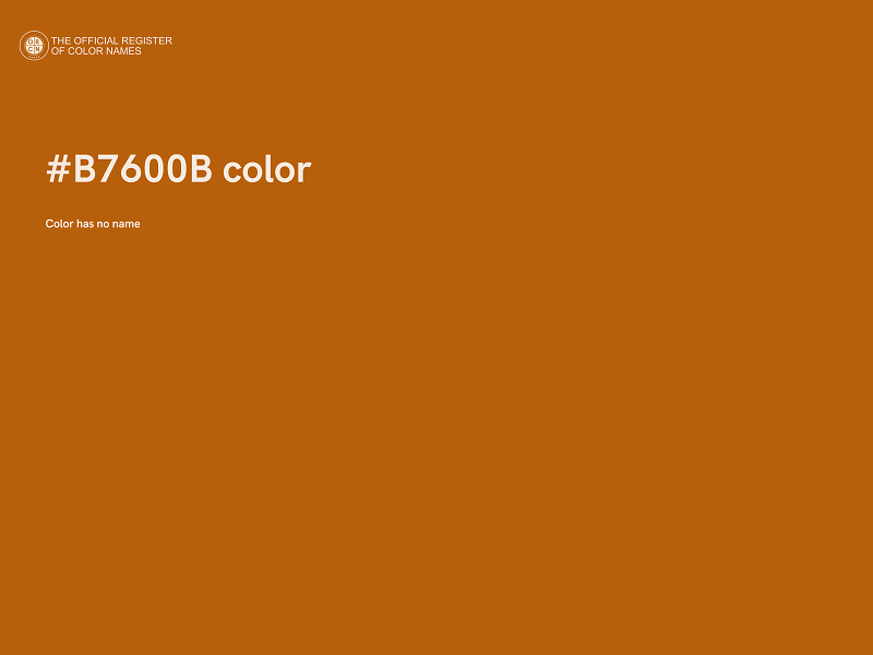 #B7600B color image