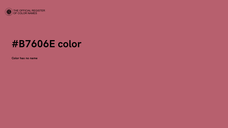 #B7606E color image