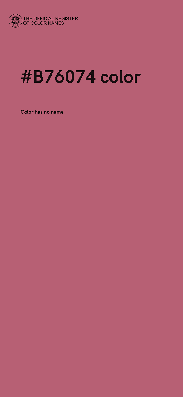 #B76074 color image