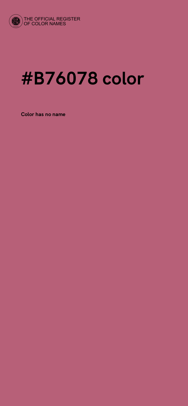 #B76078 color image