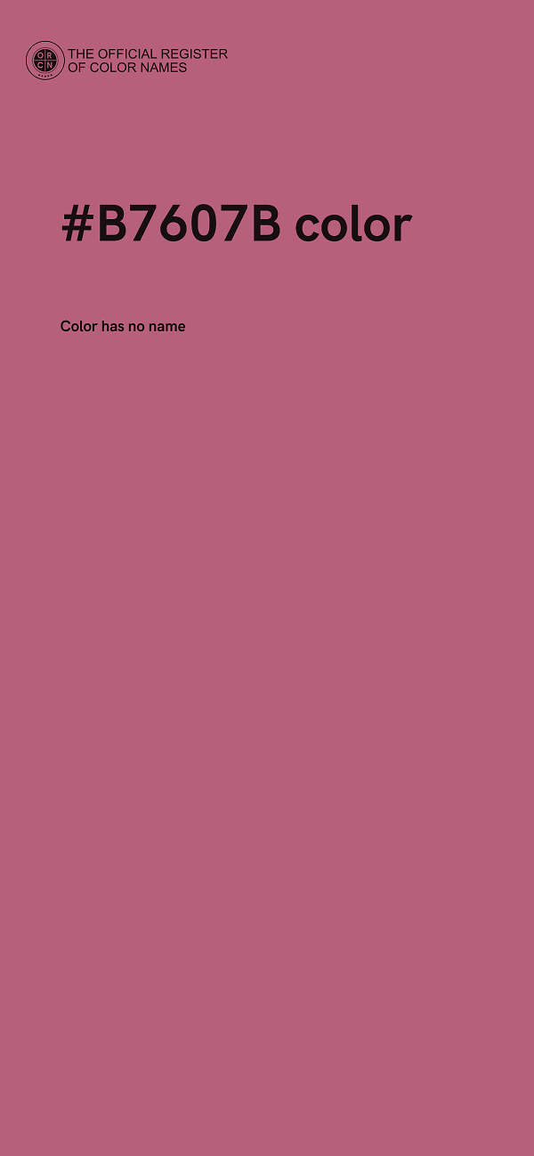 #B7607B color image